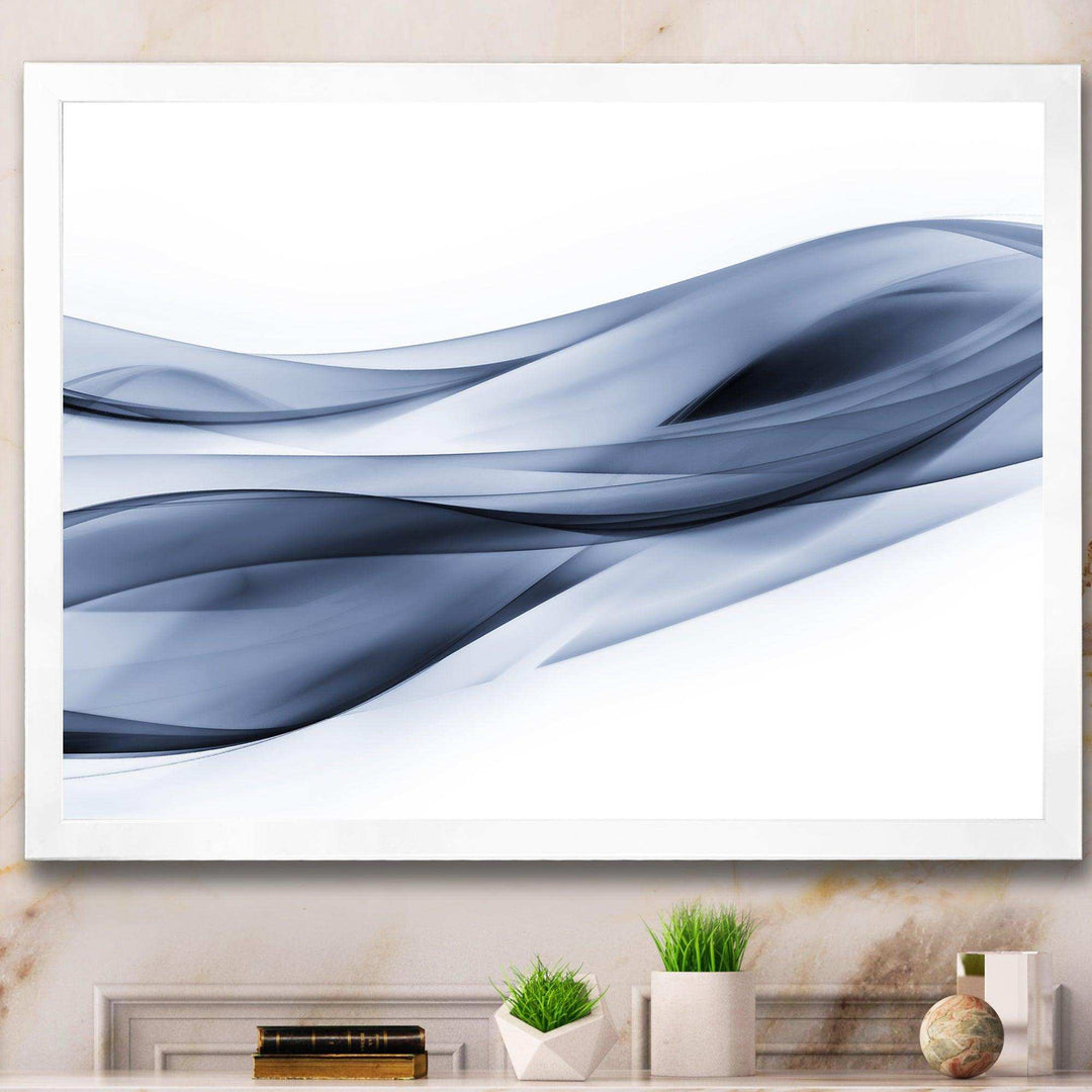 Glittering Light Blue Pattern - Modern Canvas Wall Art