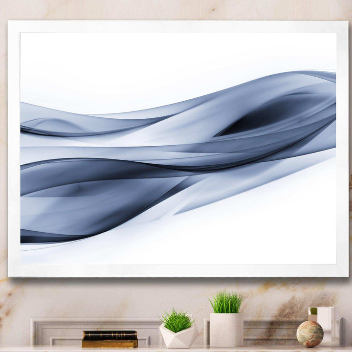 Glittering Light Blue Pattern - Modern Canvas Wall Art