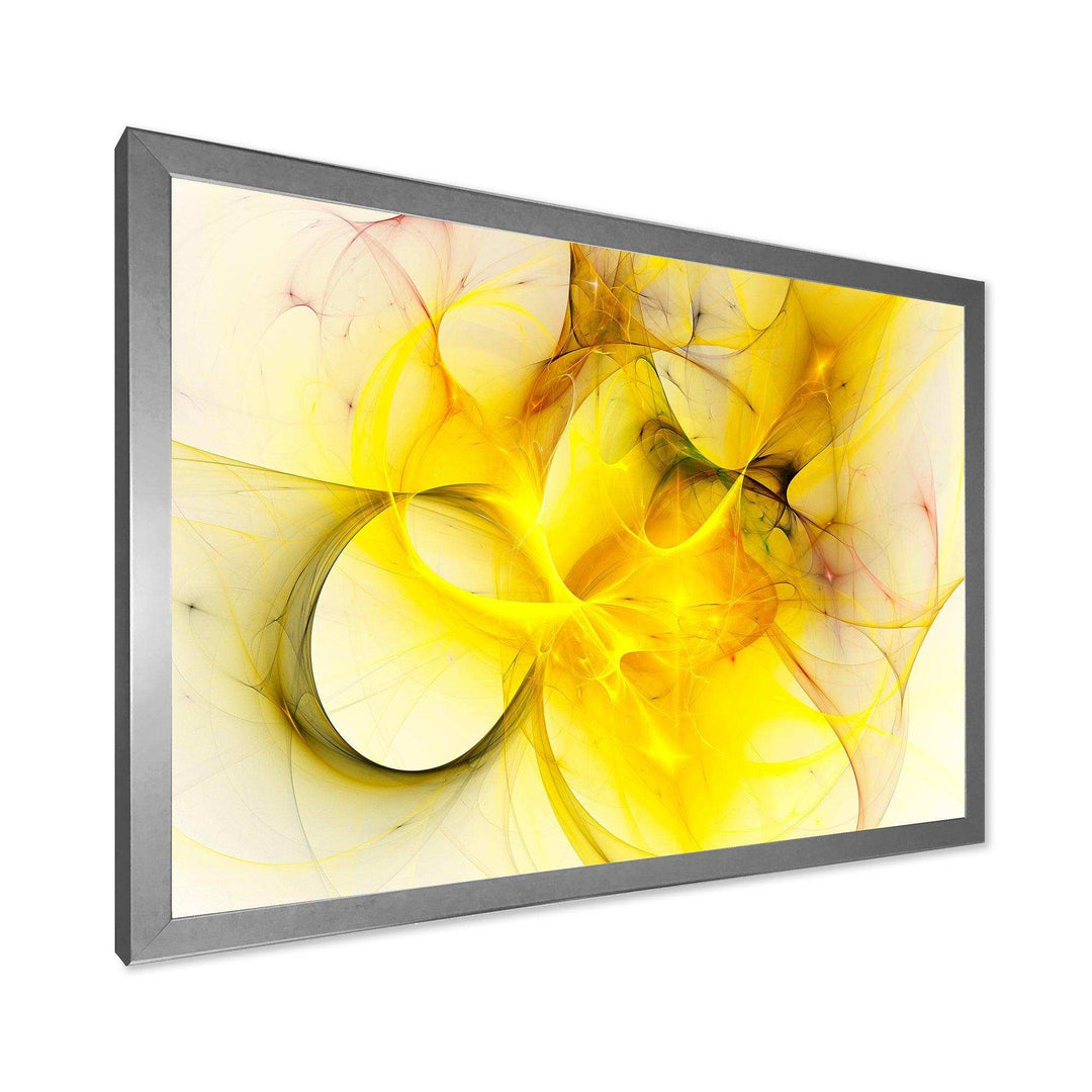 Light Yellow Nebula Star - Modern Wall Art Prints