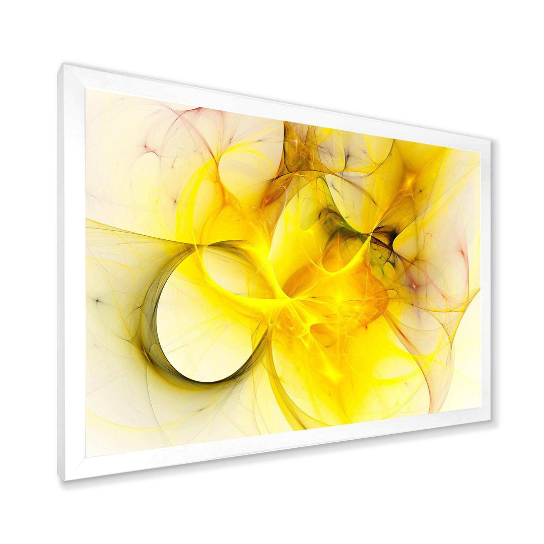Light Yellow Nebula Star - Modern Wall Art Prints