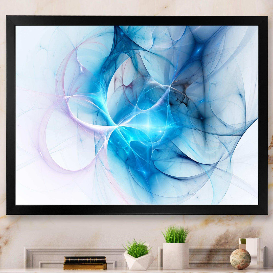 Blue Nebula Star - Modern Bedroom Wall Art