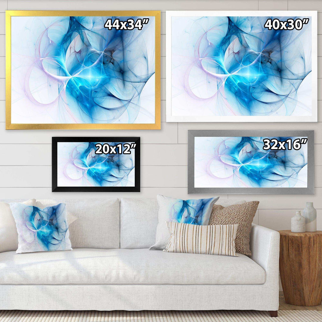 Blue Nebula Star - Modern Bedroom Wall Art