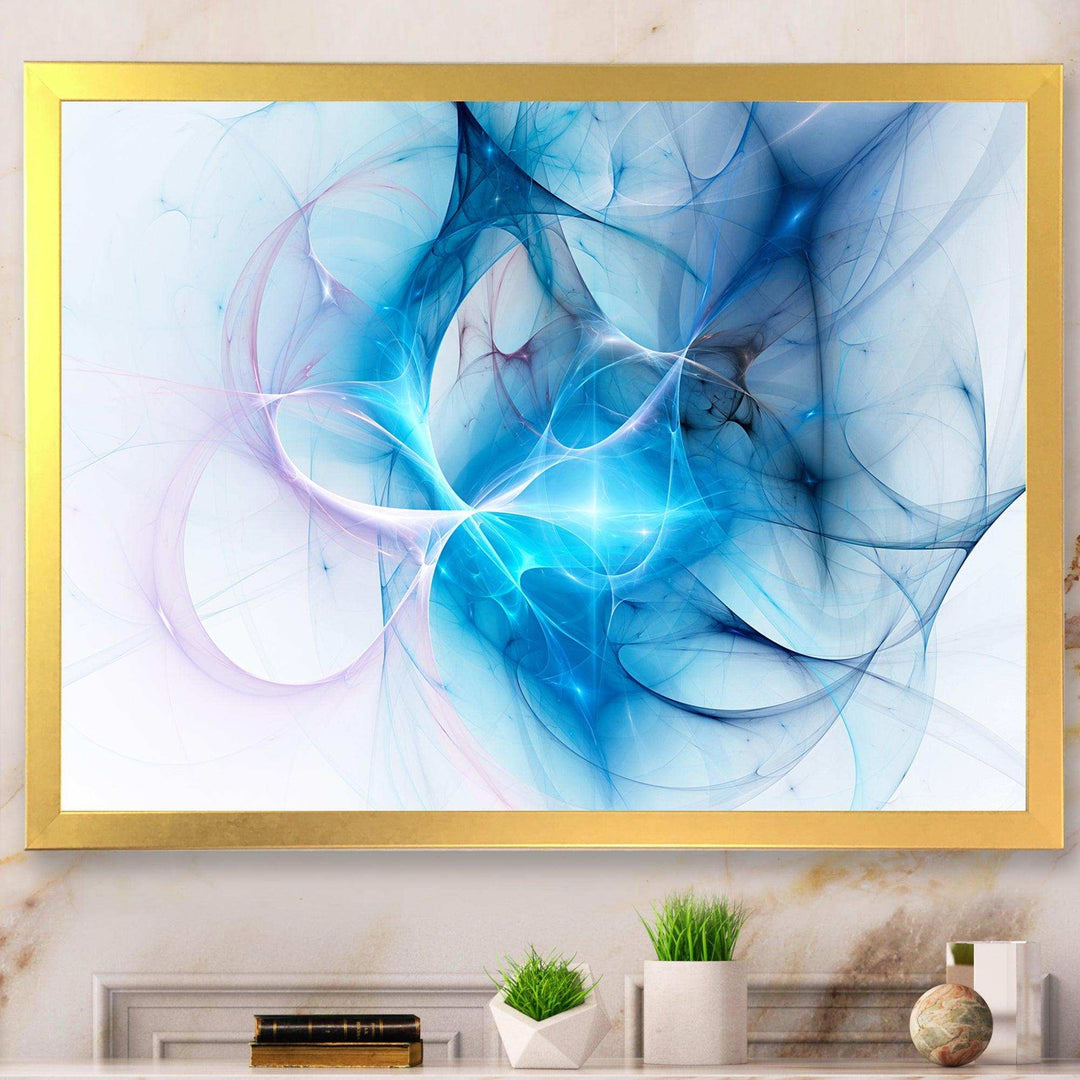 Blue Nebula Star - Modern Bedroom Wall Art