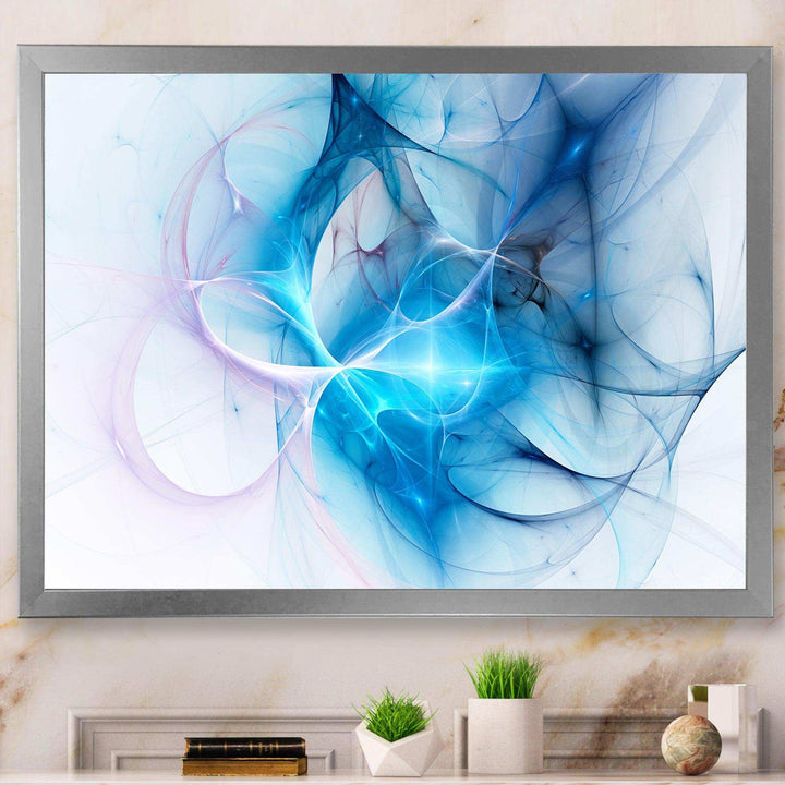 Blue Nebula Star - Modern Bedroom Wall Art