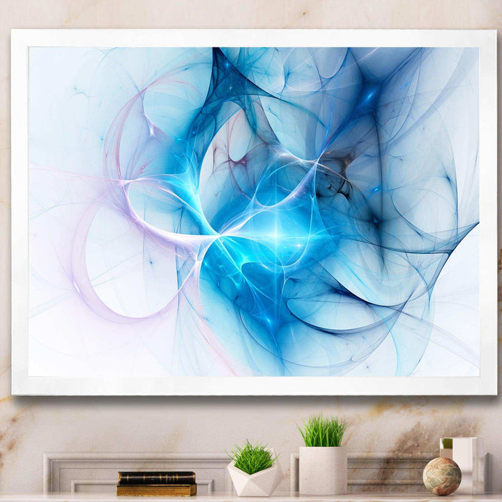 Blue Nebula Star - Modern Bedroom Wall Art