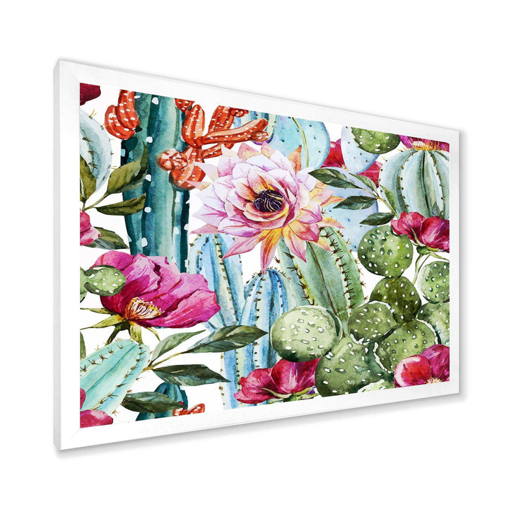 Cactus Pattern Watercolor