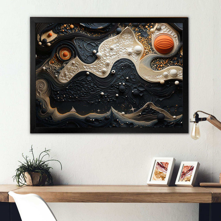 Blue White Tranquil Waters I - Modern Bedroom Wall Art