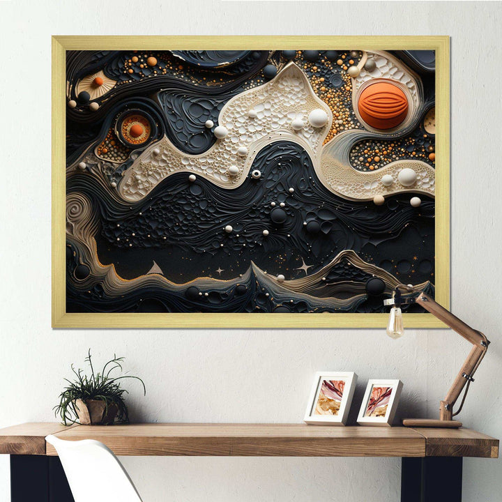 Blue White Tranquil Waters I - Modern Bedroom Wall Art