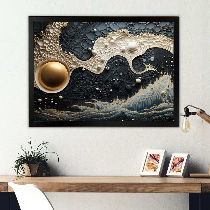 Blue White Tranquil Waters IV - Modern Wall Art Prints