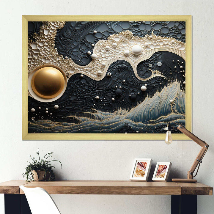 Blue White Tranquil Waters IV - Modern Wall Art Prints
