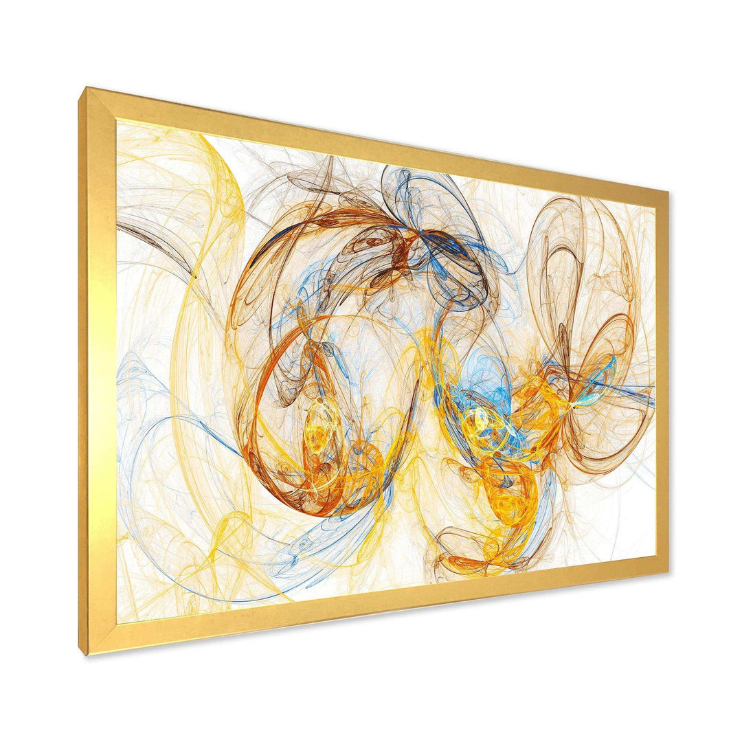 Billowing Smoke Yellow - Modern Canvas Wall Art