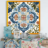 Mediterranean Tiles In Retro Blue I