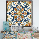 Mediterranean Tiles In Retro Blue IV