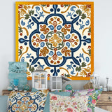 Mediterranean Tiles In Retro Blue IV