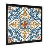 Mediterranean Tiles In Retro Blue V