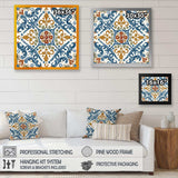 Mediterranean Tiles In Retro Blue V