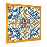 Mediterranean Tiles In Retro Blue V