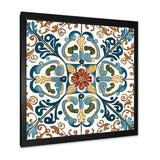 Mediterranean Tiles In Retro Blue VI