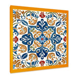 Mediterranean Tiles In Retro Blue VII