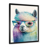 Cool Alpaca With Sunglasses Watercolour I