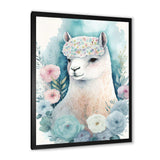 Flower Alpaca Watercolour I