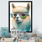 Cool Alpaca With Sunglasses Watercolour III