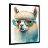 Cool Alpaca With Sunglasses Watercolour III