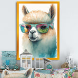 Cool Alpaca With Sunglasses Watercolour III