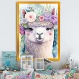 Flower Alpaca Watercolour II