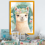 Flower Alpaca Watercolour III