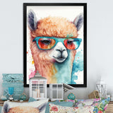 Cool Alpaca With Sunglasses Watercolour IV