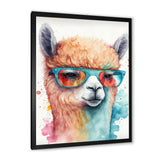 Cool Alpaca With Sunglasses Watercolour IV