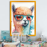 Cool Alpaca With Sunglasses Watercolour IV