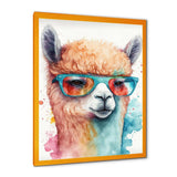 Cool Alpaca With Sunglasses Watercolour IV