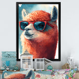 Cool Alpaca With Sunglasses Watercolour V