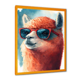 Cool Alpaca With Sunglasses Watercolour V