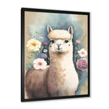 Flower Alpaca Watercolour V