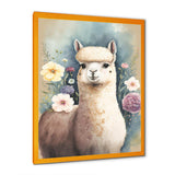 Flower Alpaca Watercolour V