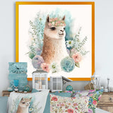 Flower Alpaca Watercolour VI