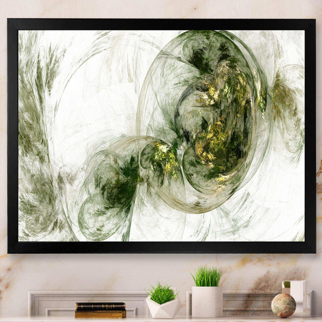 Colored Smoke Green - Modern Living Room Wall Decor