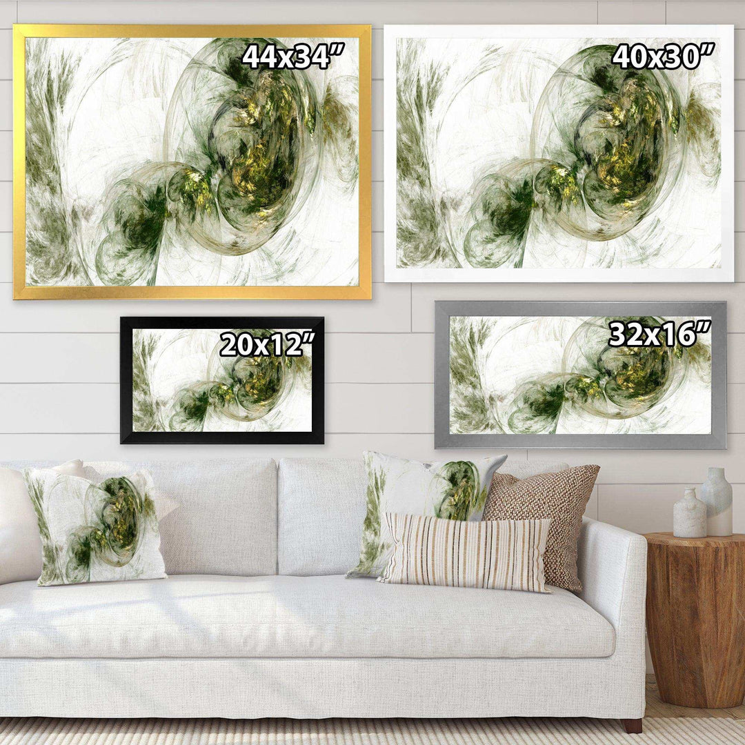 Colored Smoke Green - Modern Living Room Wall Decor