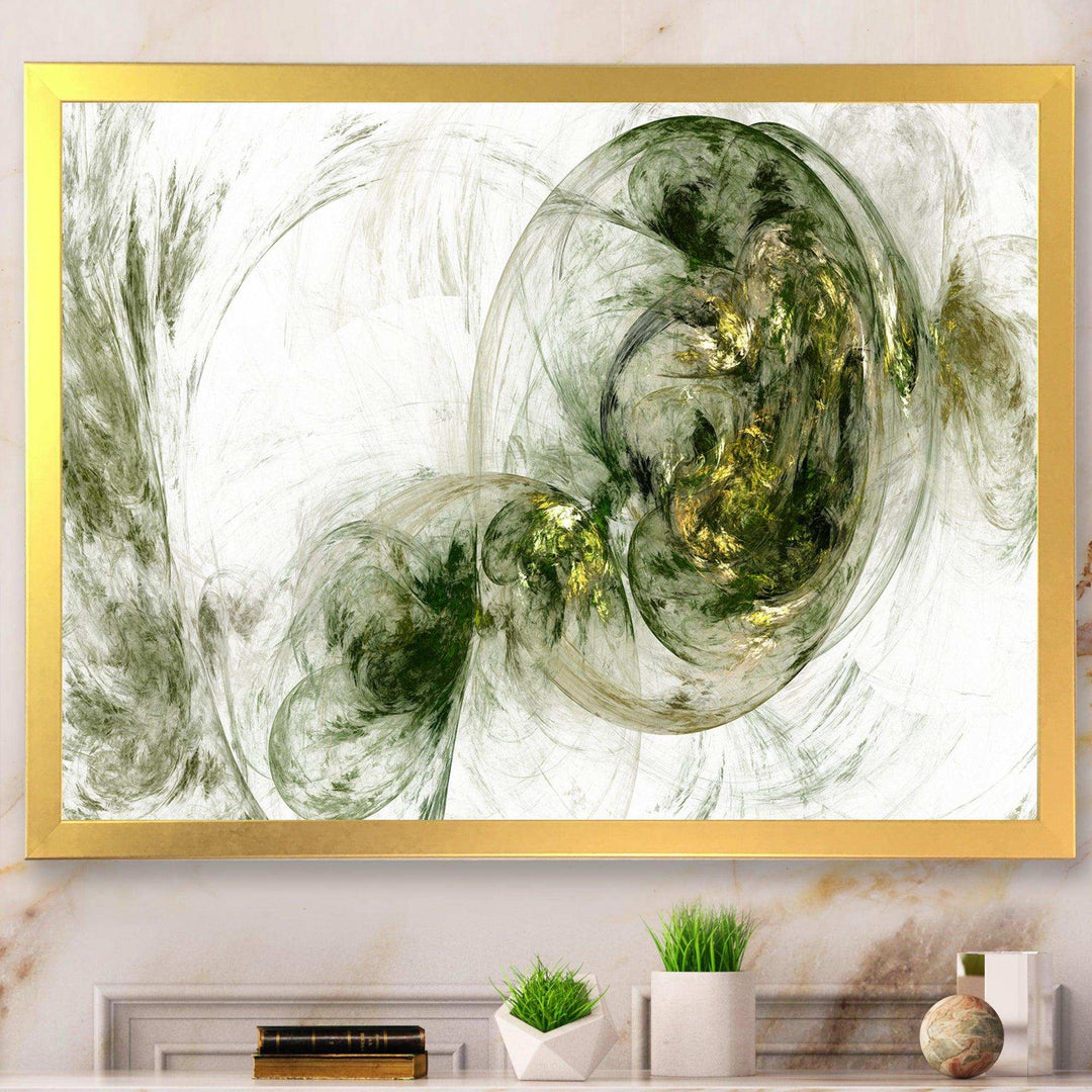 Colored Smoke Green - Modern Living Room Wall Decor
