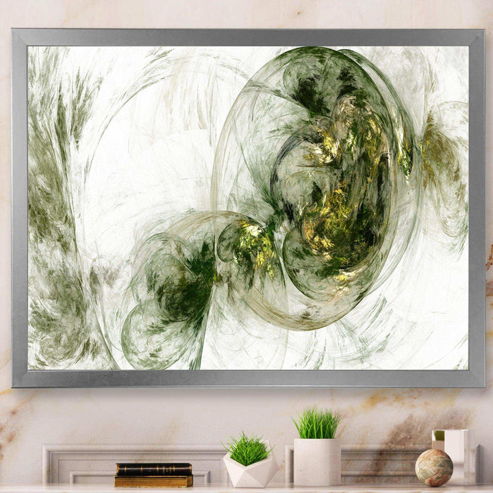 Colored Smoke Green - Modern Living Room Wall Decor