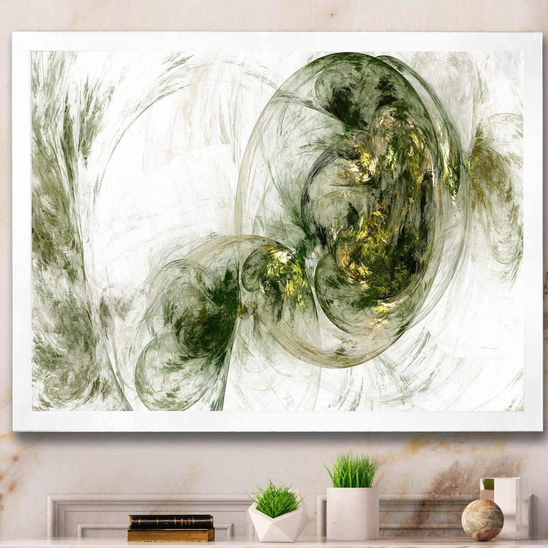 Colored Smoke Green - Modern Living Room Wall Decor