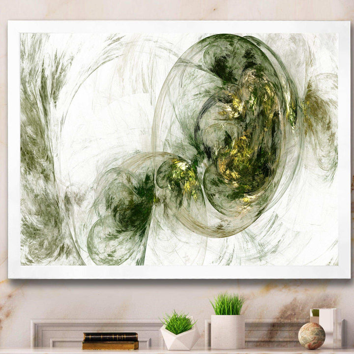Colored Smoke Green - Modern Living Room Wall Decor