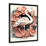 White Flamingo On Pink