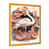 White Flamingo On Pink