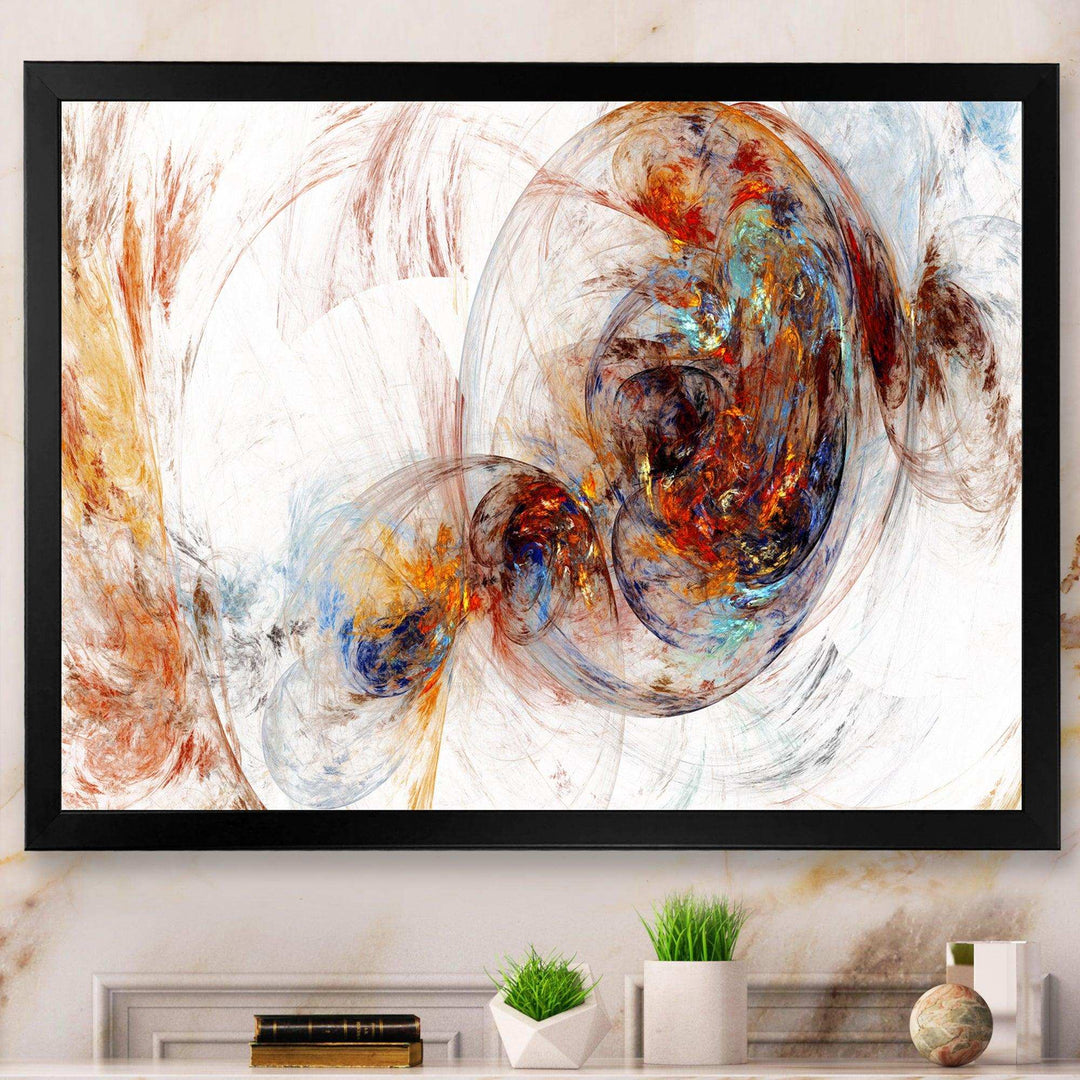 Colored Smoke Brown - Modern Bedroom Wall Art