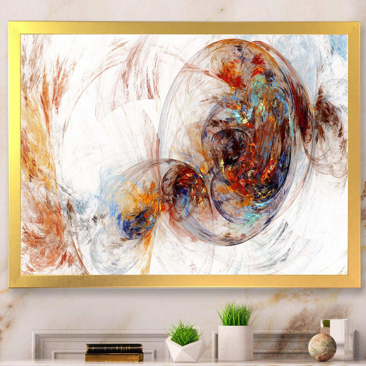 Colored Smoke Brown - Modern Bedroom Wall Art