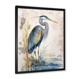 Heron By The Waterside Watercolour I